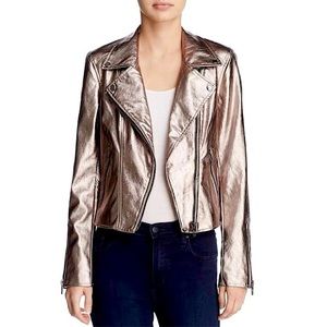 BLANK NYC Metallic Faux Leather Jacket